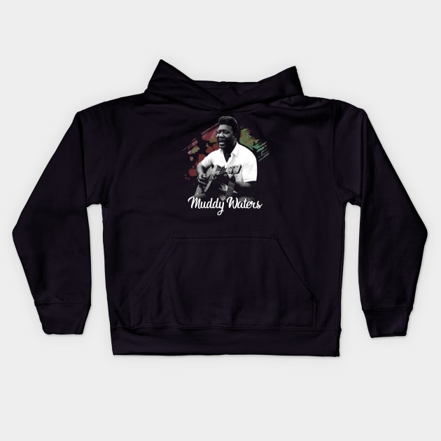 Muddy Waters' Mojo Intimate Musical Portraits Kids Hoodie by Silly Picture